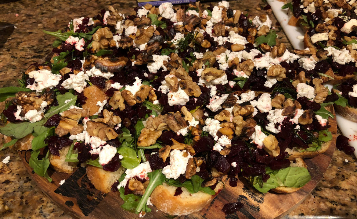 Beet Tartare Crostini