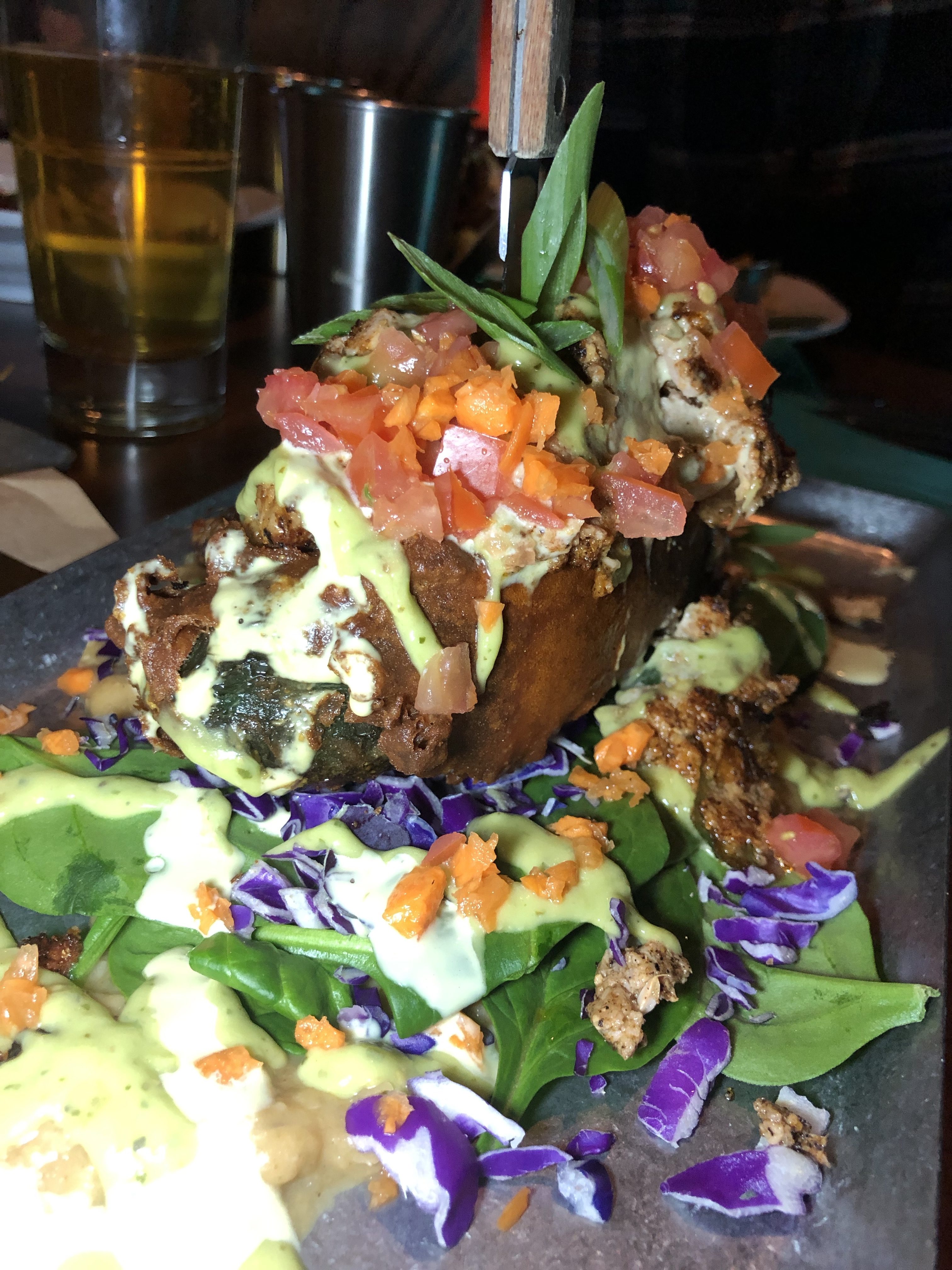 No Bones Beach Club Deep Fried Chimichanga