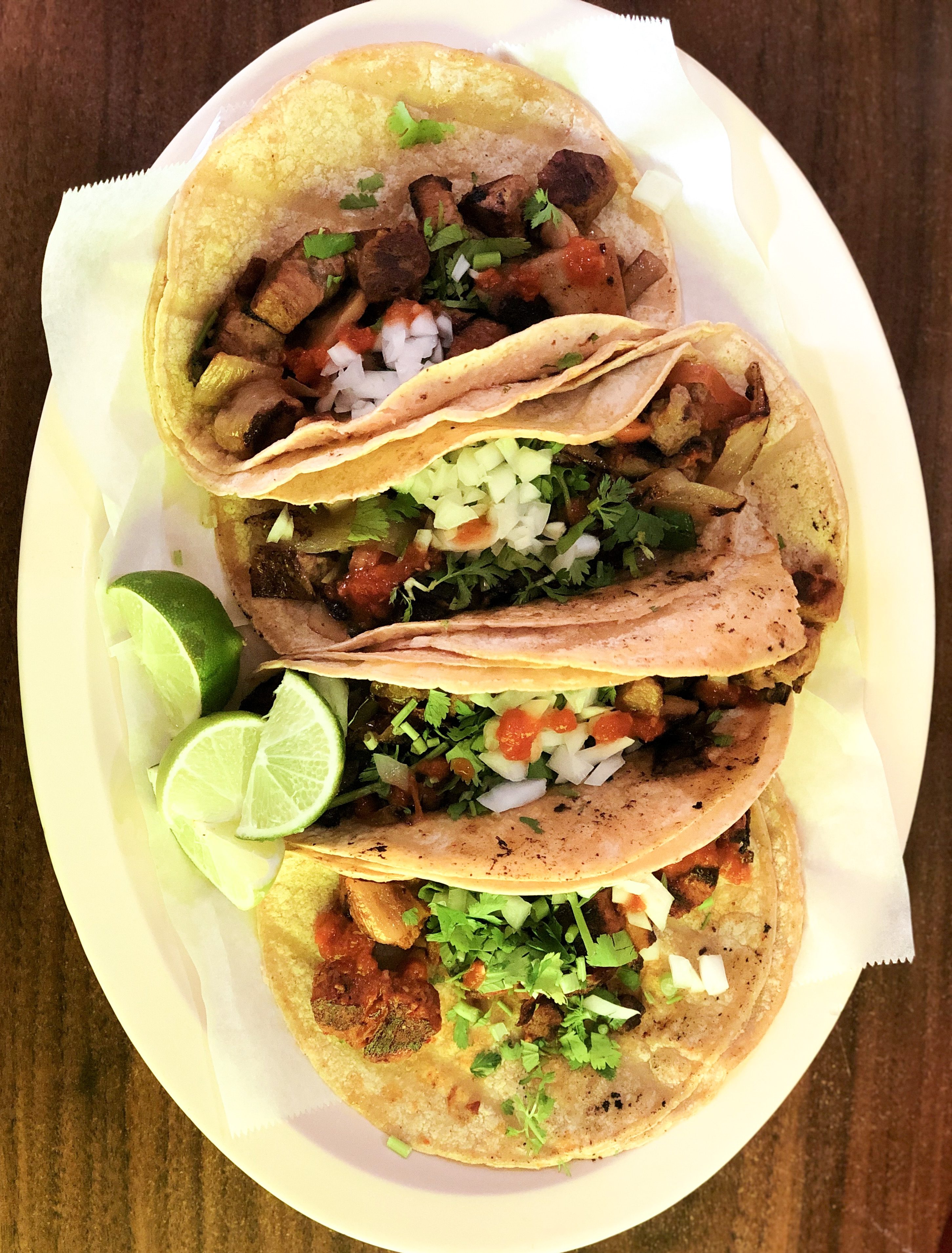 An assortment of tacos