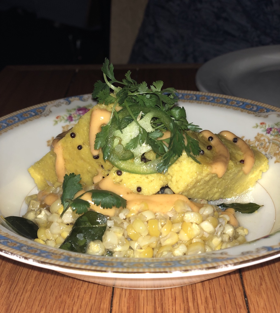 Superkhana Dhokla and Corn