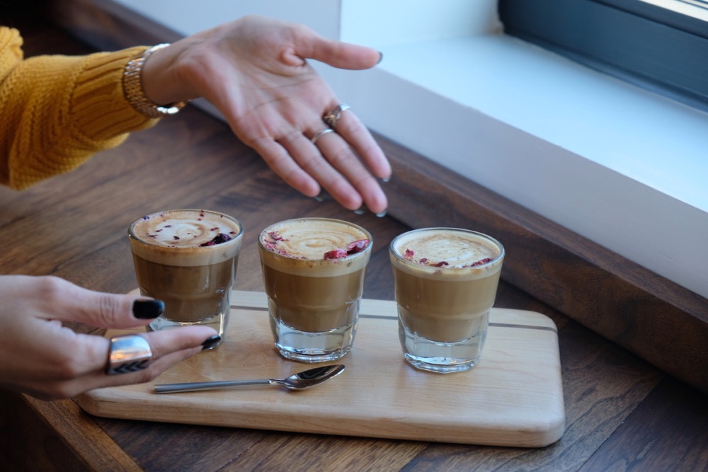 Latte samples from Pilot Project.