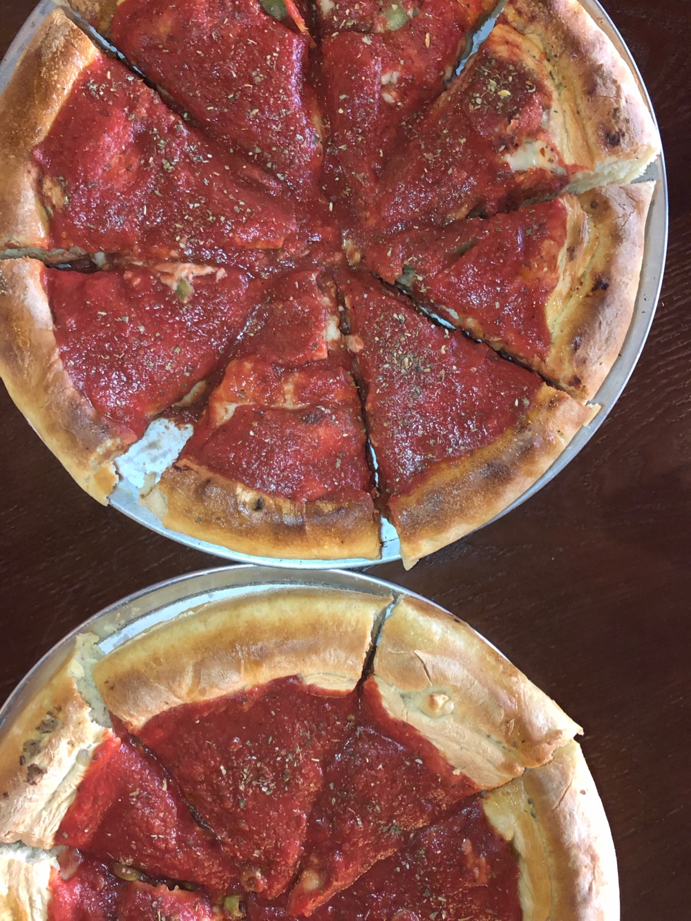 Decadent vegan deep dish at Chicago House of Za'
