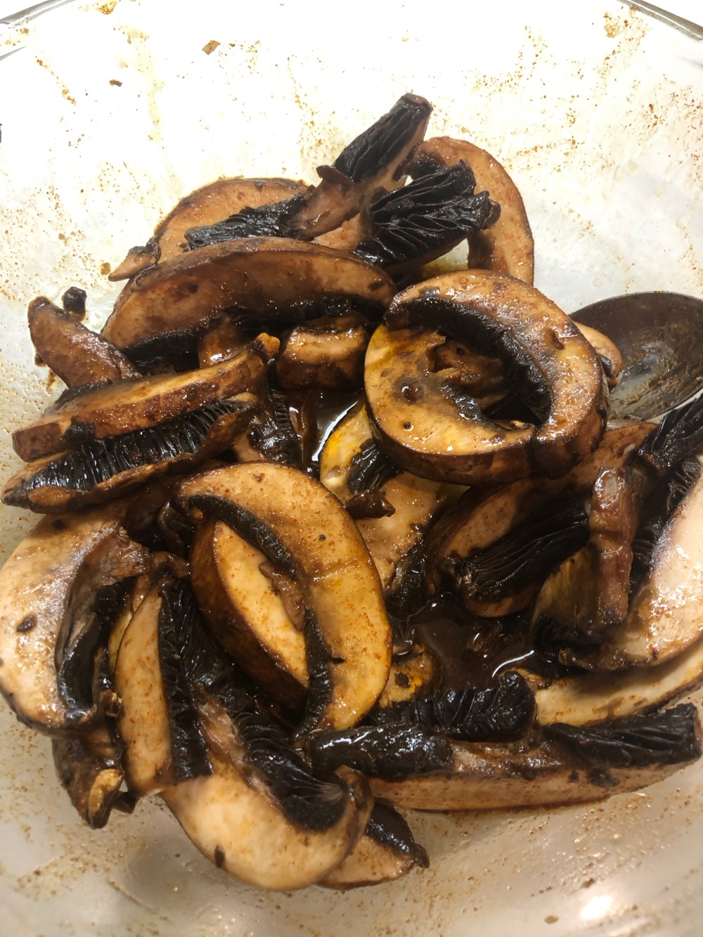Marinate those mushrooms