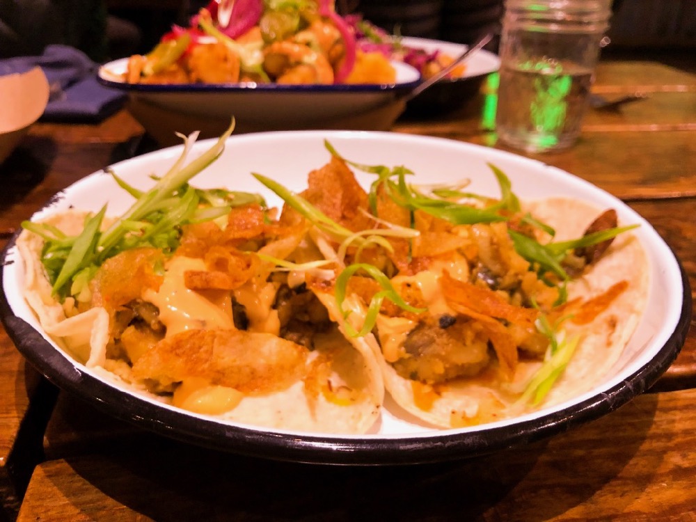 Antique Taco's potato poblano taco