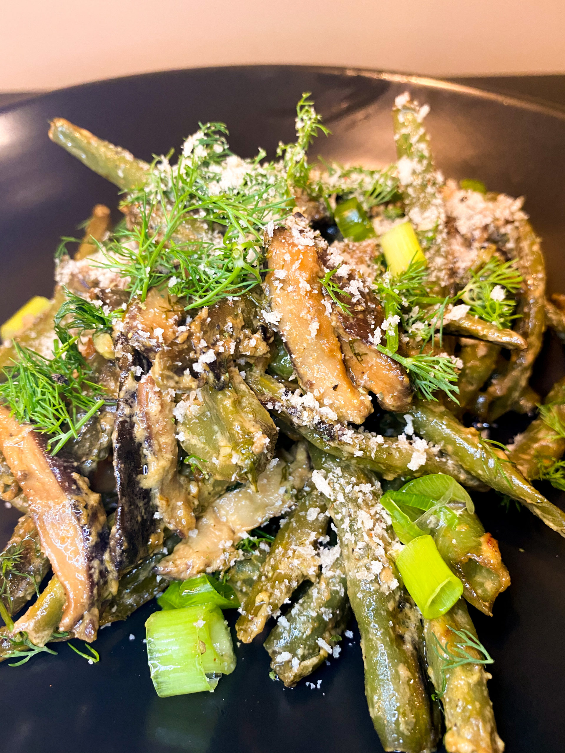 Dill dijon green beans