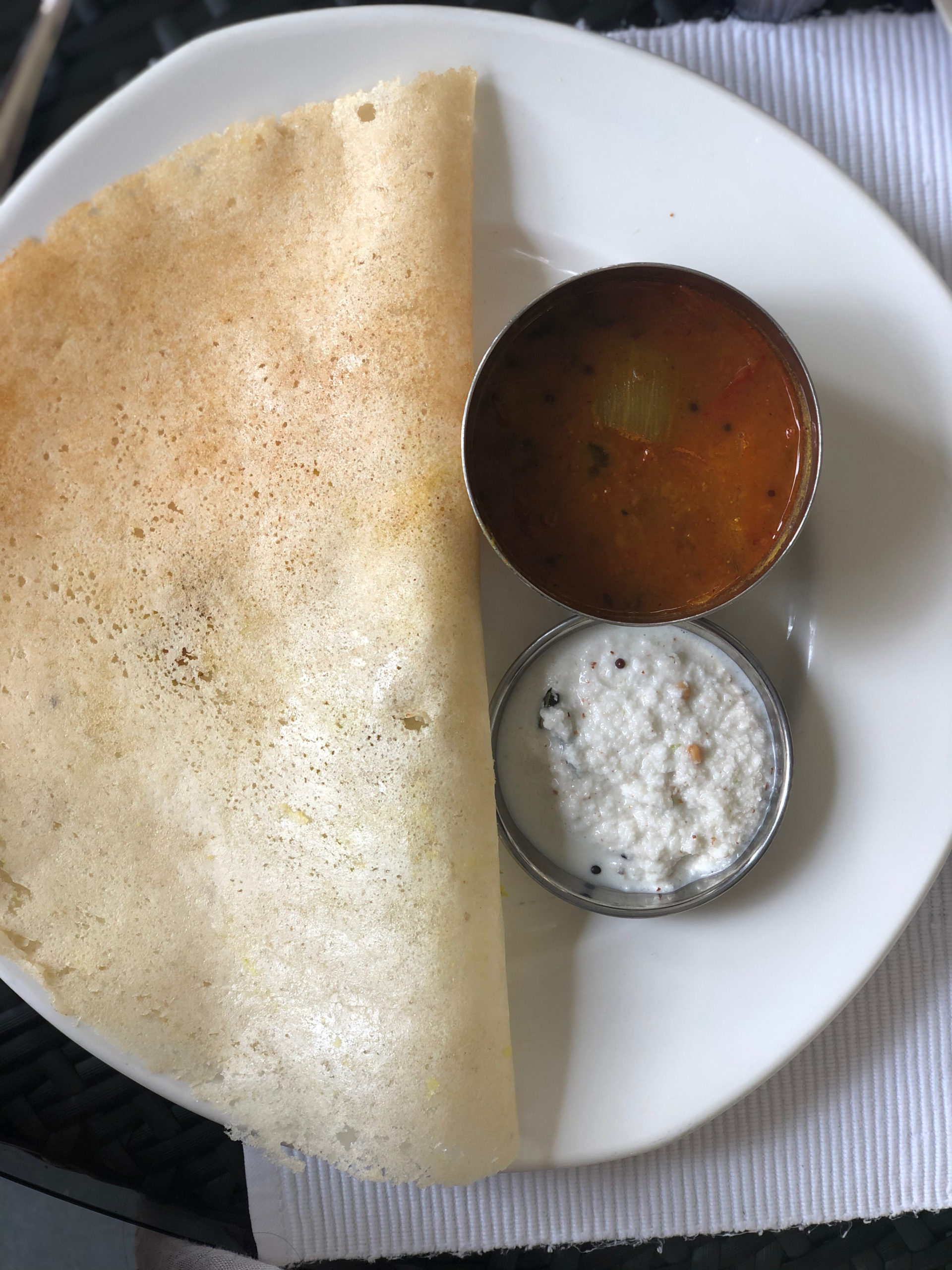 India Travel Blog Post: Goa - breakfast dosa