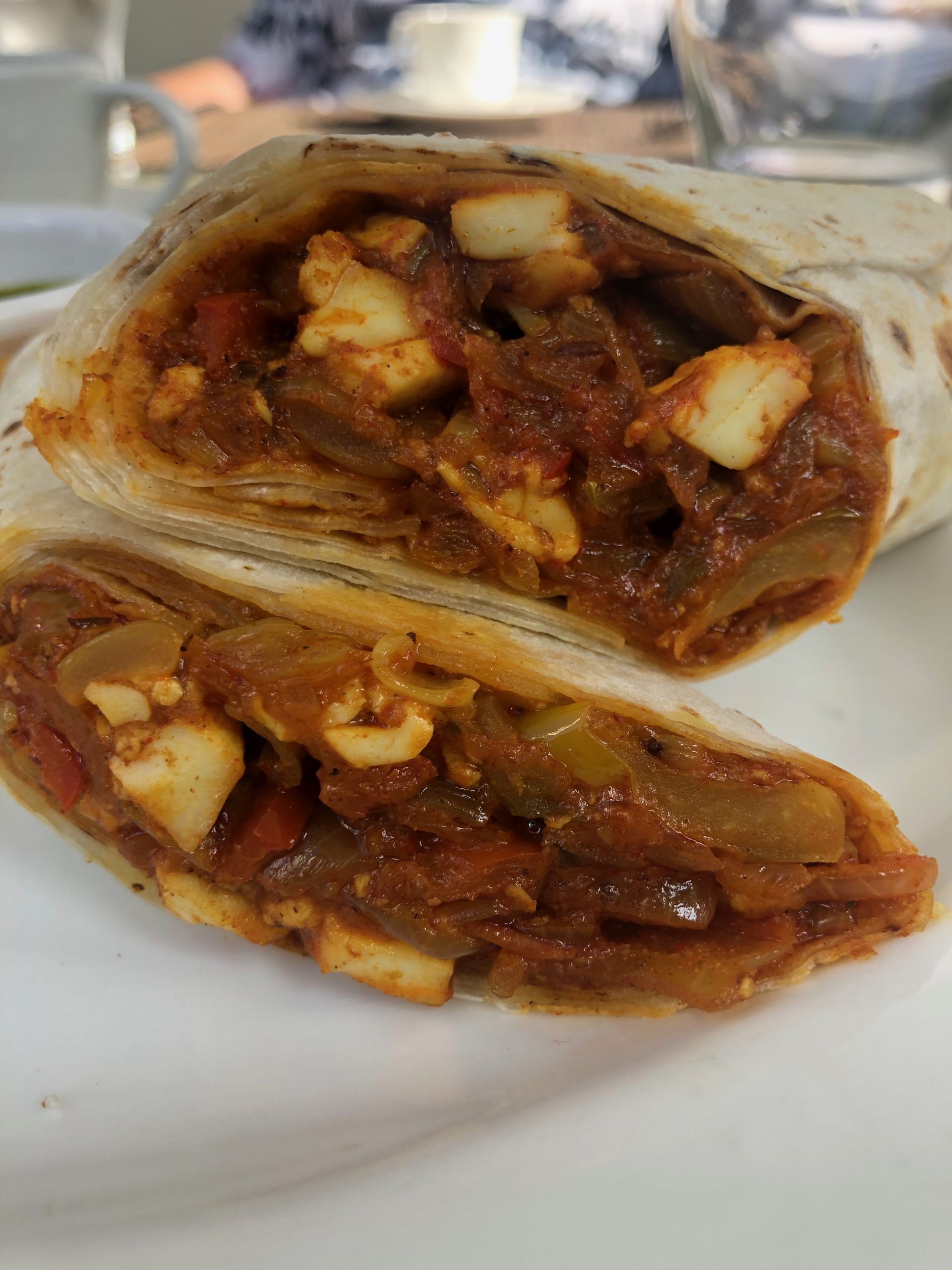 The delightful Paneer Kathi Roll
