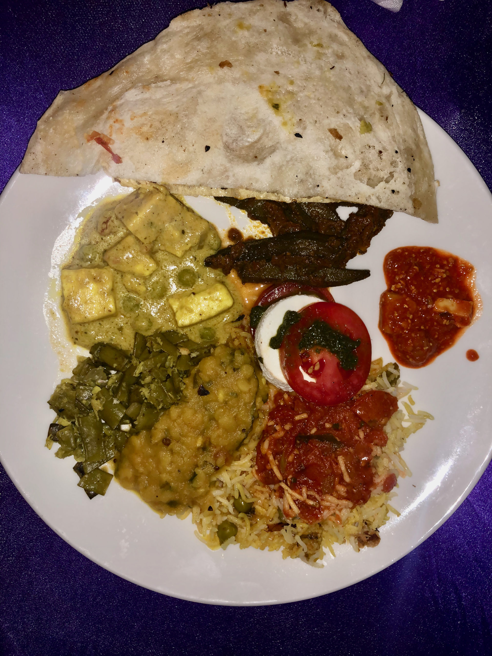 Just a sample of the delicious buffet food in Goa.