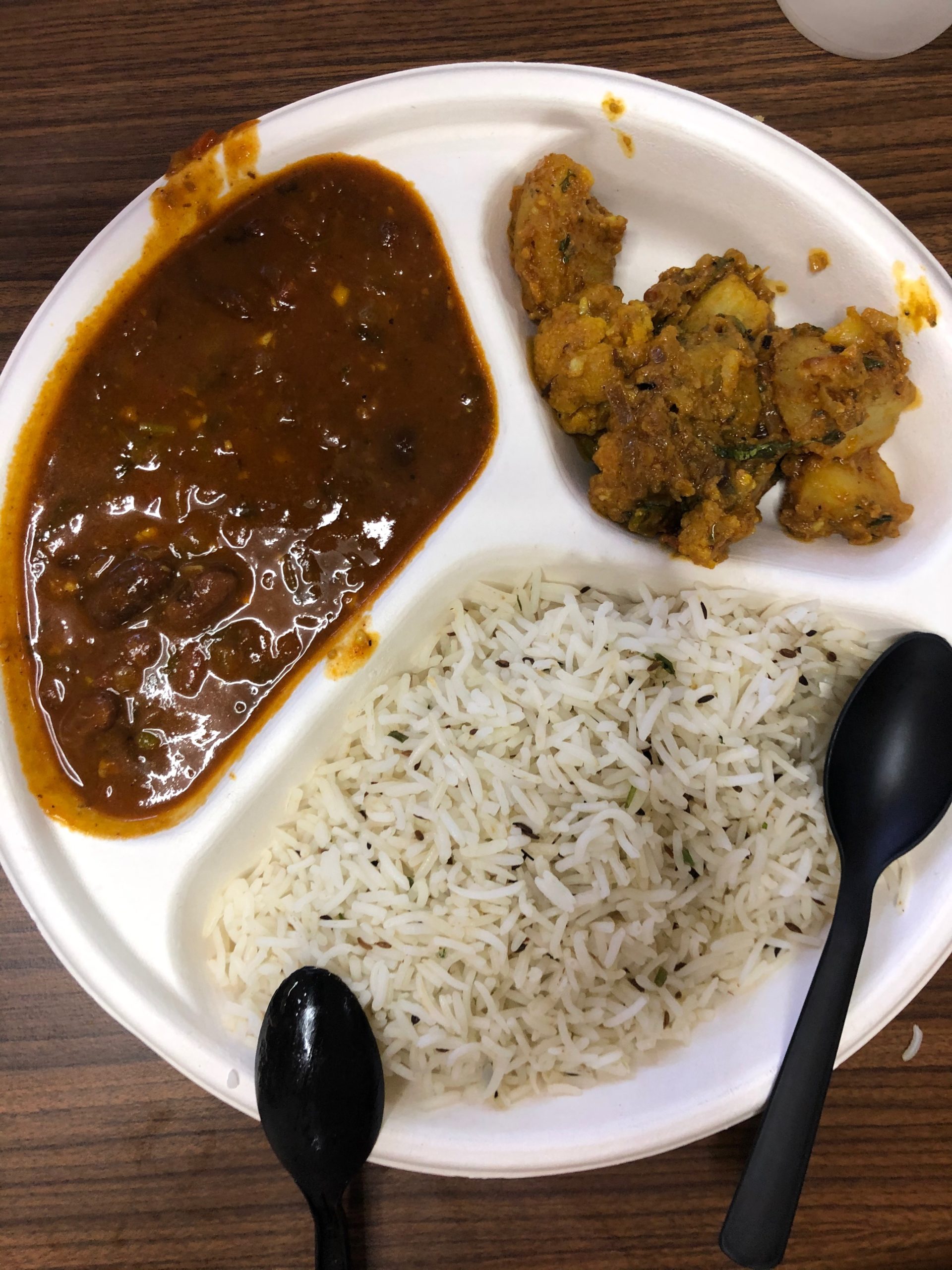 India Travel Blog Post: Goa airport - delicious Rajma